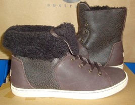 UGG Australia CROFT Choc Brown Bomber Sheepskin Ankle Boot Size US 7 NIB 1009213 - $59.39