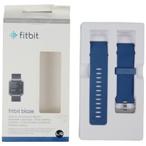Fitbit Blaze Classic Accessory Band Set of 2 Size L/G Colors Black &amp; Blue - £8.93 GBP
