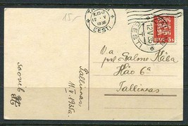 Estonia Eesti 1935 Postal card Tallin Happy Birthday 6540 - $9.90