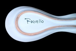 Ravello Hand Painted Spoon Rest Lemon Motif 9" Ceramic Italy Kitchen Decor image 6