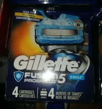 3 packs Gillette ProGlide Chill 4 CT. refill blades/cartridges (A10) - £26.25 GBP