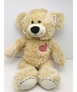 Build A Bear Champ Cream W/ Patch Red Heart Stitches 15&quot; Soft Toy Stuffe... - $21.87 CAD