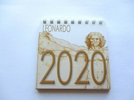 Calendar Leonardo 2020 Souvenir Made In Italy 12 Photos 3.25 X 3.25 Inches #2 - £8.57 GBP
