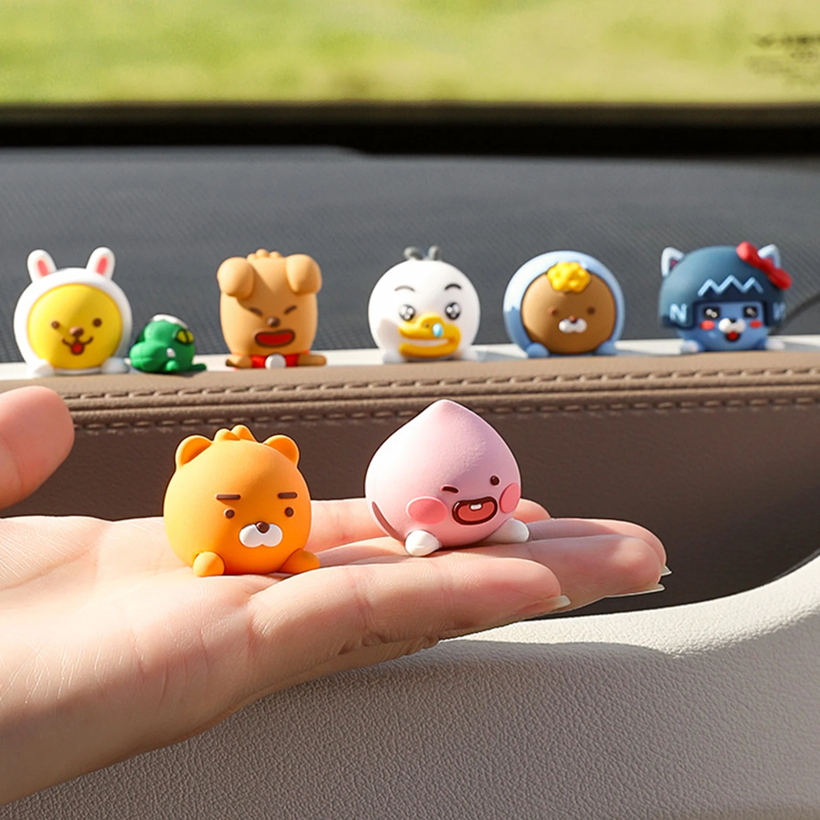 Kakaofriends Figurine Car Ornaments Car Center Console Dashboard Interior Decor - £9.29 GBP+