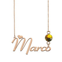 Rice name necklace, Tree name necklace, Marco Name Necklace Best Christmas Gift  - £13.36 GBP