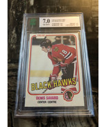 1981-82 O-PEE-CHEE OPC DENIS SAVARD ROOKIE CARD RC #63 MNT 7 NR MNT GRAD... - $115.14 CAD