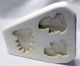 Ceramic Mold Thanksgiving Fall Magnets 1984 Dana&#39;s Molds Applique D-99 Makes 3 - £12.59 GBP