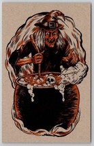 Halloween Matthew Kirscht Witch Oui Chef Cauldron Skull JOL 2023 LE Postcard MK - £35.33 GBP