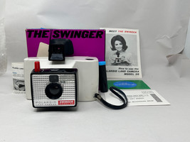 Vintage Polaroid The Swinger Land Camera Model 20 With Box And Manual UN... - £10.65 GBP