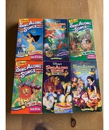 VHS Disney Sing Along Songs Lot of 6 Children&#39;s Movies Music Vintage - $638.18 MXN