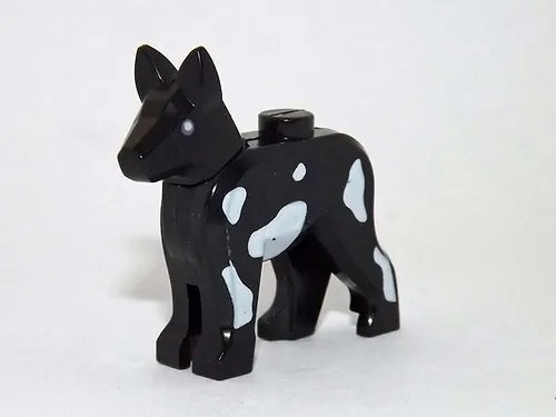 Mbricks Dog Animal Black Spotted Minifigure Custom Toys - £4.55 GBP