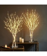 1pc 2.62Ft 50LED Luminous White Birch Branch Decorative Light, Simulated Artific - $17.75
