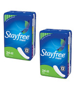 Pack of (2) New STAYFREE Maxi Pads, Super 24 ea - $34.56 CAD