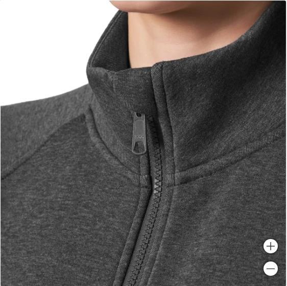 Mondetta Womens Jacket Black Full-Zip Fleece Pockets Relaxed Fit Heavyweight Item image 4
