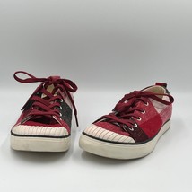 KEEN Elsa Fleece Buffalo Plaid Sneakers Red Dahlia Wool sz 7.5 - $49.99
