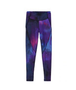 NEW VICTORIA&#39;S SECRET Sweat On Point Legging Athletic Purple Blue Galaxy... - £28.16 GBP