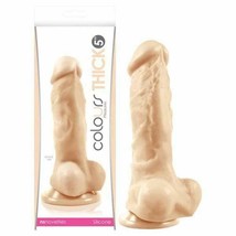 Ns Novelties Ns Novelties Colours Pleasures Thick 5-inch Dildo, White - £39.64 GBP