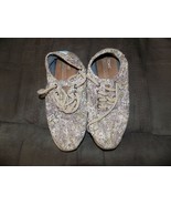 Toms Flower Print Canvas Lace Up Espadrille Shoes Size 8 Women&#39;s EUC - €31,60 EUR