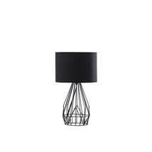 Industrial Farm Metal Cage Black Table Lamp Black 17.5&quot; ORE HBL2535 - £22.07 GBP