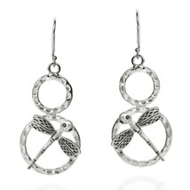 Enchanted Dragonfies on Circle HillTribe Silver Earrings - £29.11 GBP