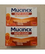 Mucinex Maximum Strength Rapid Clear Pressure Pain Cough 20 Caplets - 2 ... - $29.99