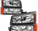 6PCS Headlight  Tail Lights Combo For 03-06 Chevy Silverado 1500 2500 3500 - $108.89