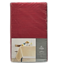 J.C. Penney Home Mitchell Tablecloth 60&quot; x 120&quot; Red Woven - £27.69 GBP
