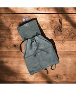 Handmade Full-Grain Leather Backpack: Grey Multi-Pocket Travel Bag - $4,368.95 MXN