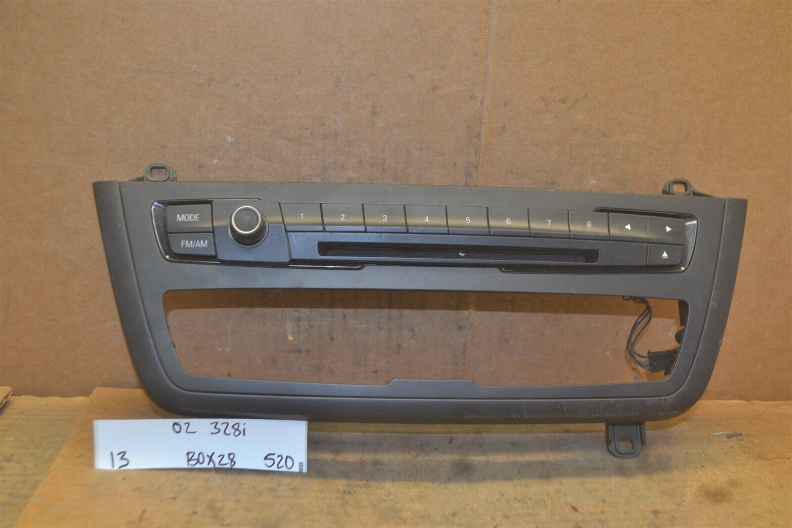 12 BMW 328i Panel Climate Control Panel Radio 6411922678403 Frame 520-13... - $24.99