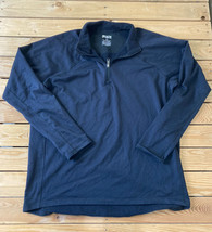 Duluth Trading Co Men’s Half zip Pullover Top Size 2XL Black M3 - £23.66 GBP
