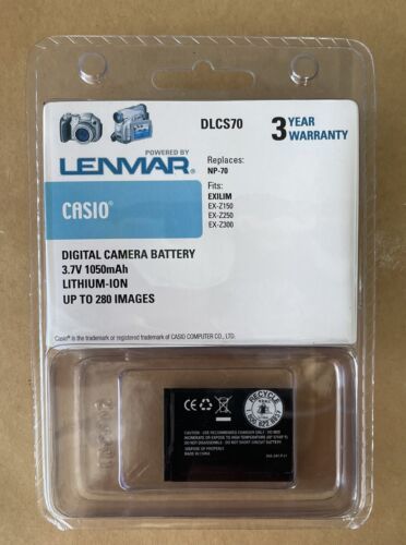 Lenmar DLCS70 Li-Ion Digital Camera Battery For Casio Exilim - $8.99