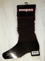 Mopas Women&#39;s Fall Winter Leg Warmers 20 Inch Solid Brown New - £11.36 GBP