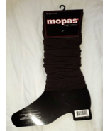 Mopas Women&#39;s Fall Winter Leg Warmers 20 Inch Solid Brown New - $19.87 CAD