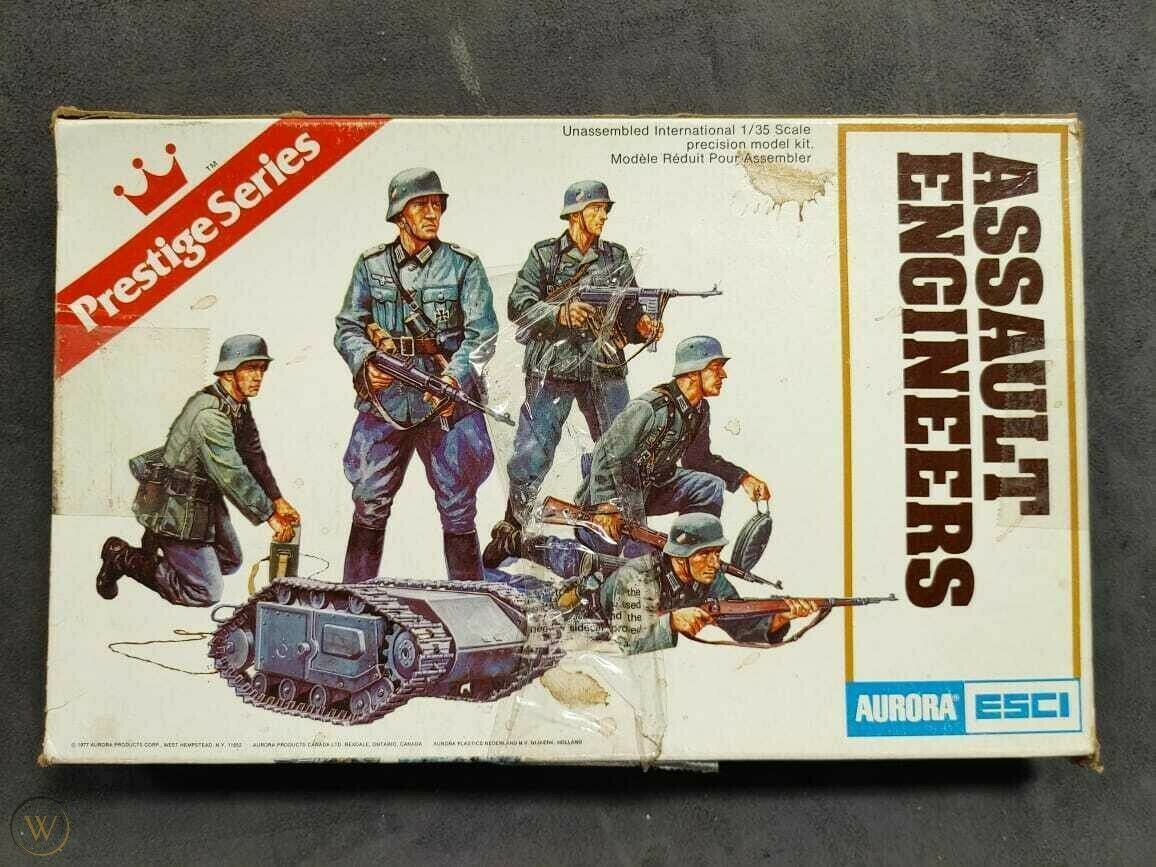 Aurora Prestige Series Assault Engineers 1/35 Scale Precision Model Kit - $10.40