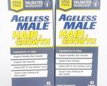 Ageless Male Hair Growth Softgels 42ct Lot of 2 BB05/25 - $28.01