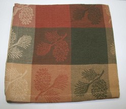 (6) Lintex Napkins Pine Branch Green Rust Gold 18&quot; X 18&quot; Square New Home - $25.98