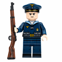 WWII German Navy Radio Sailor Custom 1pc Minifigure - $3.99