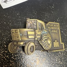International Harvester IH Brass Belt Buckle 5288 Tractor Farm Ag New Nu... - $14.99