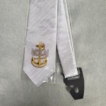 U.S.N. US Navy Mens Tie Sailor Naval Enlisted Military Anchor 3.25 x 56 ... - $18.35