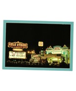 Vintage Postcard Gold Strike Hotel Gambling Hall Evening Lights Jean Nevada - £7.47 GBP