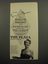 1951 The Plaza Hotel Ad - The new Persian Room Evelyn Knight sings Kathryn Lee  - £14.54 GBP