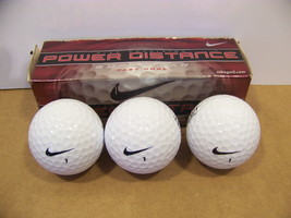 NIKE POWER DISTANCE SUPER FAR FAST CORE GOLF BALLS 3 NIB - £6.79 GBP