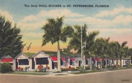Doll Houses Tourist Cottages St. Petersburg Florida FL Postcard  - £2.39 GBP