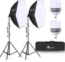 For Portrait And Product Photography, The Hpusn Softbox Lighting Kit 2X7... - $142.99