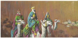 Vintage Christmas Card Wise Men Gibson Christmas Gems 1960s Unused with ... - £7.00 GBP