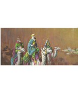 Vintage Christmas Card Wise Men Gibson Christmas Gems 1960s Unused with ... - £6.96 GBP