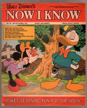 Walt Disney&#39;s Now I Know #53 1973-U.K-Minnie Mouse-Donald Duck-G - £27.13 GBP