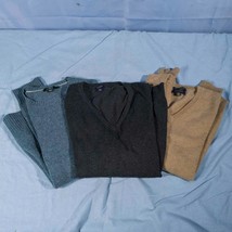 Lot of 3 Sweater Men&#39;s Size M &amp; L Club Room &amp; J. Crew Lambswool &amp; Cashmere - £66.94 GBP