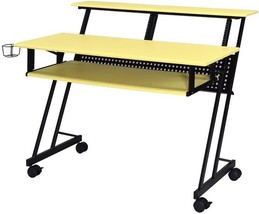 Acme Furniture Suitor Yellow And Black Music Recording Studio Desk. - £208.13 GBP