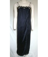 Vintage 1960s NIGHTIE Black Long Lingerie Negligee Old Hollywood Gown LA... - $1,065.14 MXN